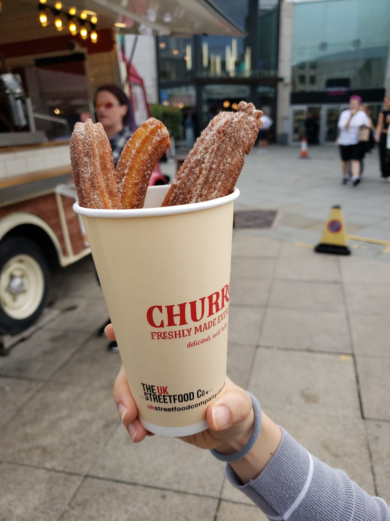 Churros coated in sugar