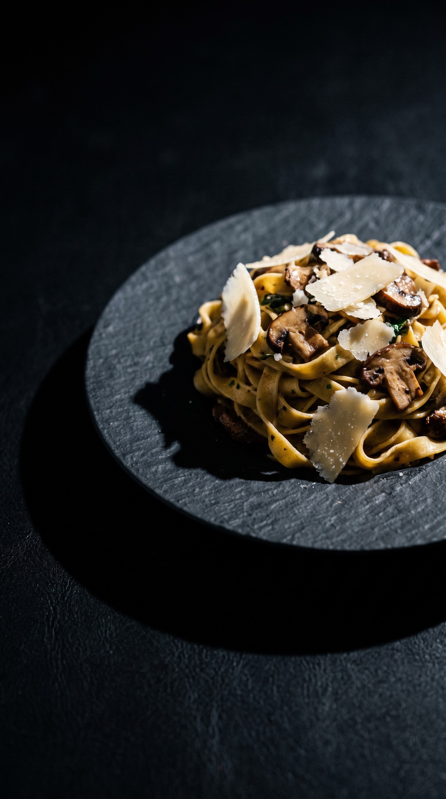 Handmade tagliatelle with wild mushrooms