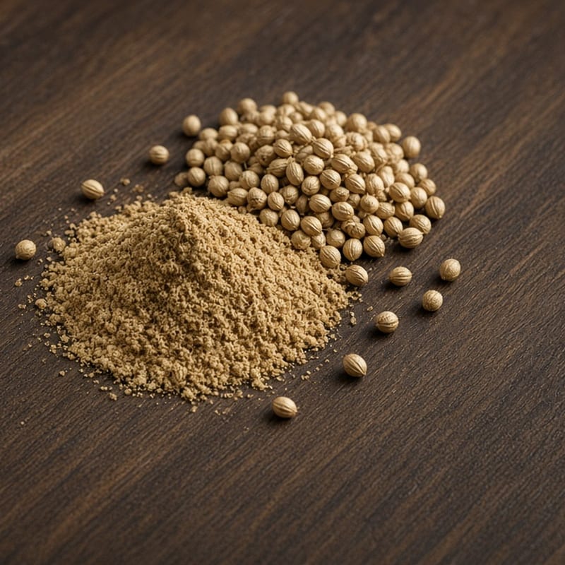 Coriander, earthy spices