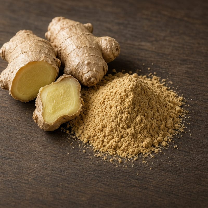 Ginger, warm spices