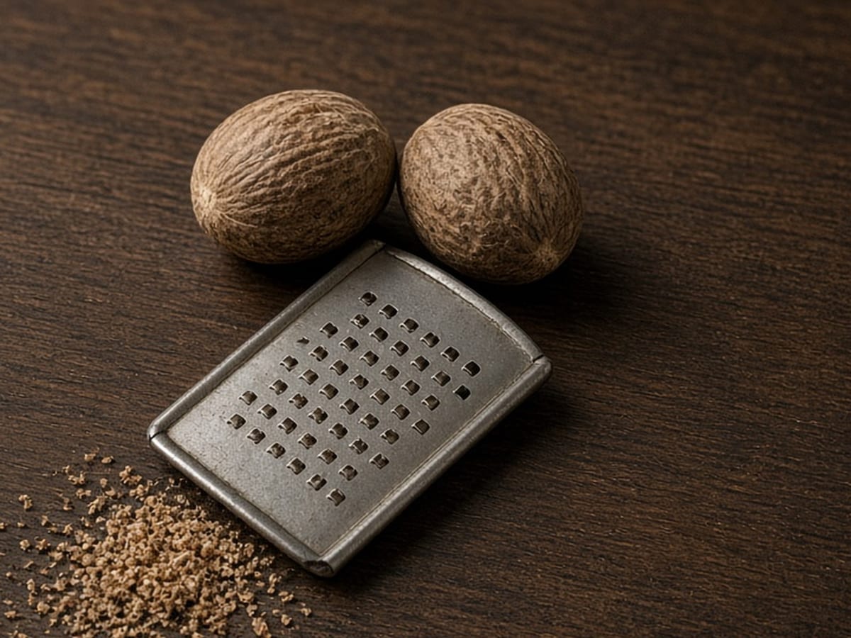 Nutmeg, warm spices