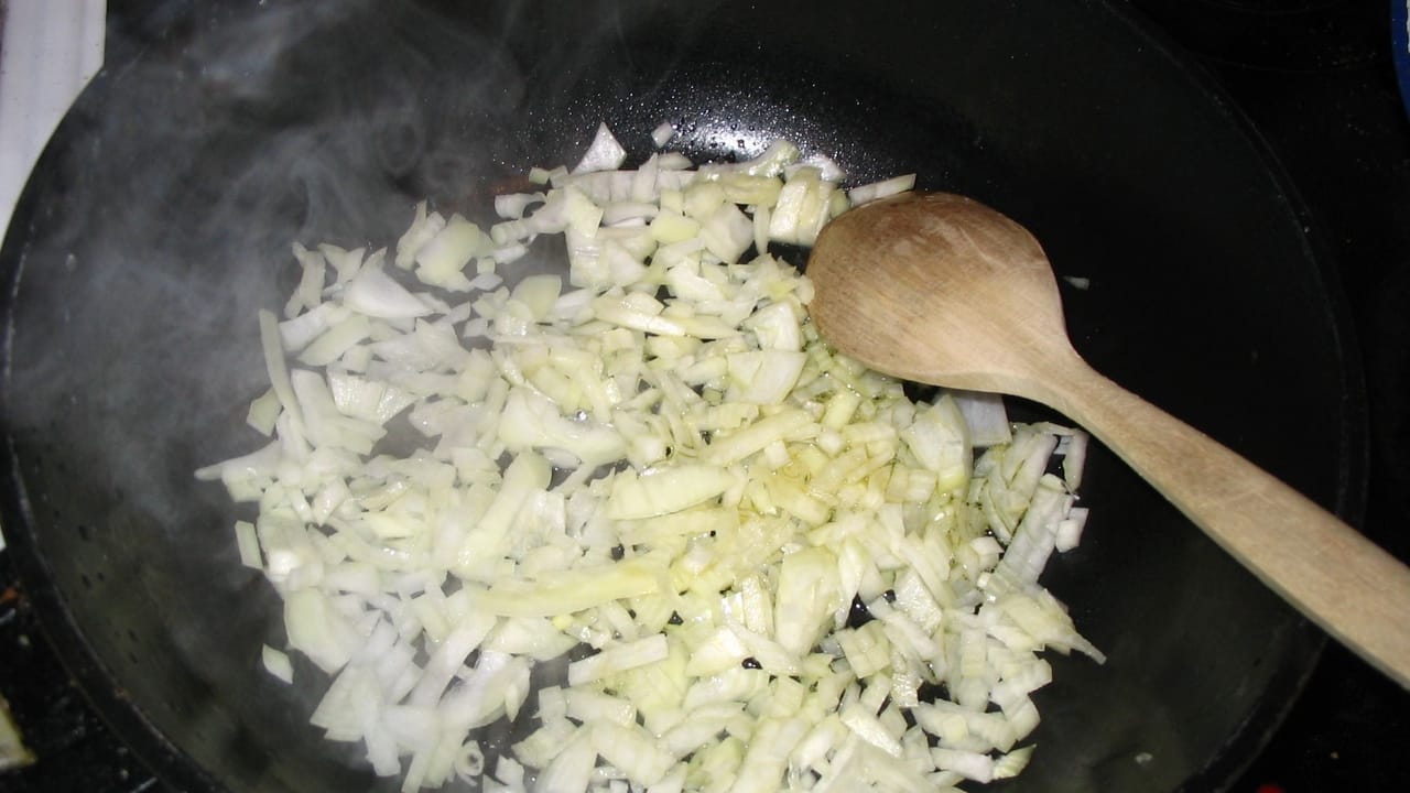 Sweating Onions and Aromatics